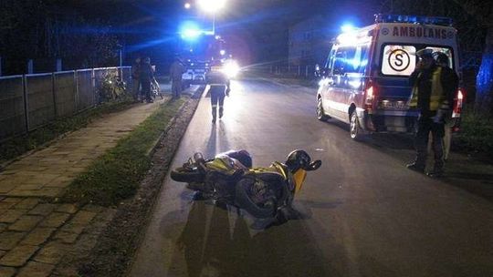 Uderzył skuterem w rowerzystkę