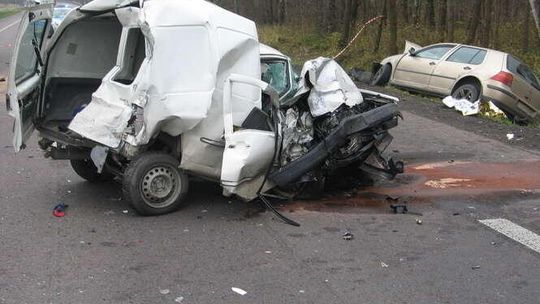 Wypadek koło Chełma - 16.11.2017