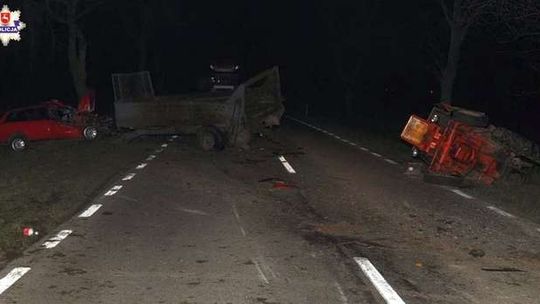 Wypadek w Leszczance - 27.11.2017 Wypadek w Leszczance - 27.11.2017