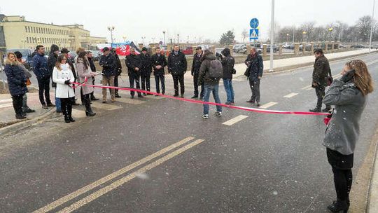 Otwarcie nowej drogi w Łęcznej