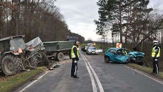 Wypadek w miejscowości Wólka Pukarzowska 