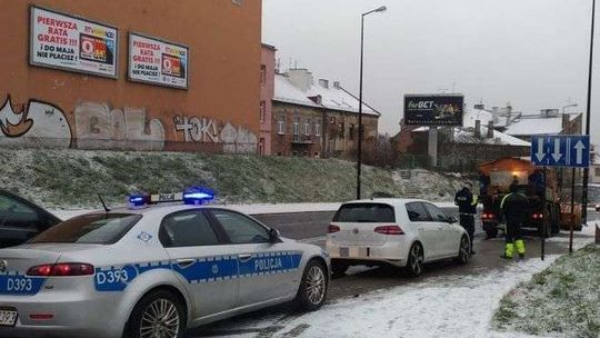 Kolizja na ul. Mościckiego 