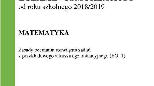 Odpowiedzi - egzamin ósmoklasisty 2018/2019 MATEMATYKA Odpowiedzi - egzamin ósmoklasisty 2018/2019 MATEMATYKA