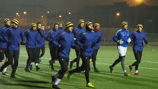 Pierwszy po świątecznej przerwie trening piłkarzy Motoru