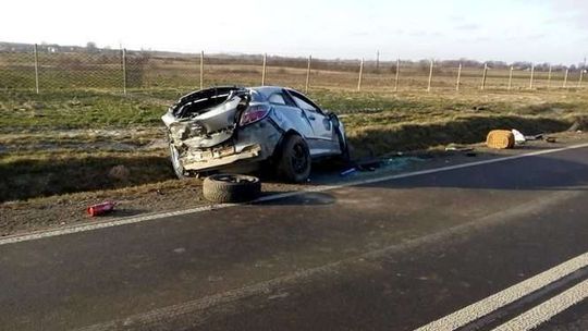 Wypadek w Dzwoli na drodze krajowej nr 74