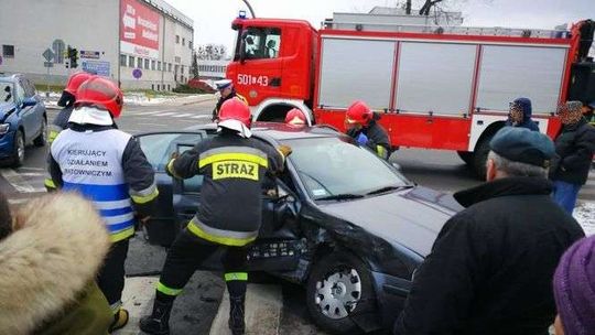 Kolizja na skrzyżowaniu ul. Lubelskiej i Grabskiego w Puławach