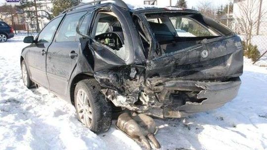 Wypadek na drodze nr 849 