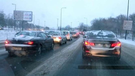 Zima na drogach 15 lutego 2018