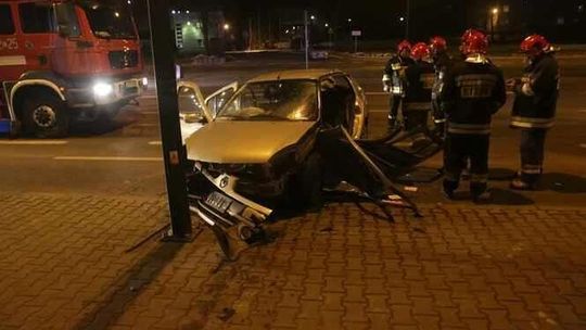 Wypadek na ul. Wrotkowskiej w Lublinie
