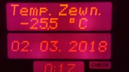 Mróz w Lubelskiem, termometry pokazały -20 stopni