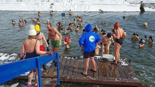 Niedzielne morsowanie w Bystrzycy