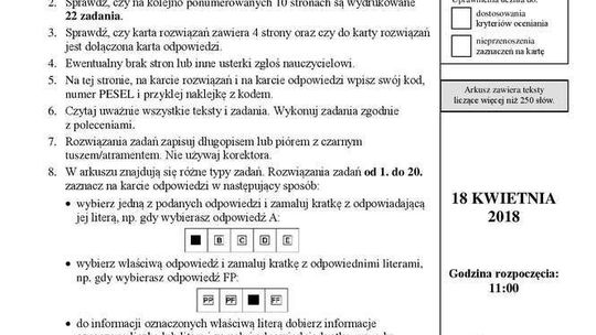 Egzamin Gimnazjalny 2018: polski ARKUSZE CKE Egzamin Gimnazjalny 2018: polski ARKUSZE CKE