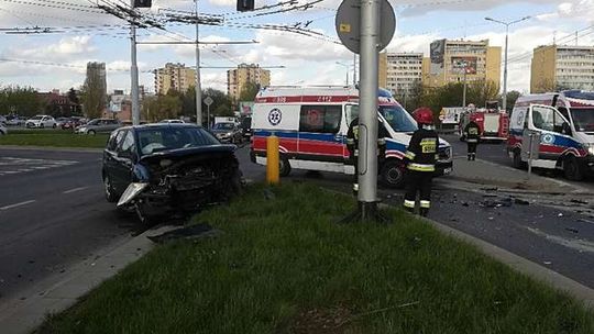 Wypadek na ul. Nadbystrzyckiej i Zana w Lublinie