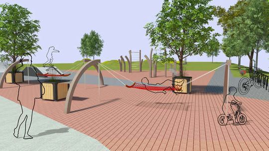 Strefy zabaw i wypoczynku przy Skende Shopping