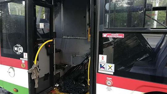 Pożar autobusu w Lublinie