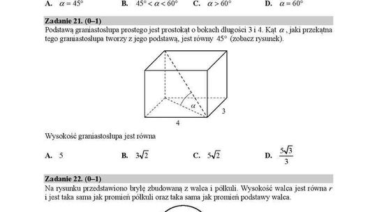Matura 2018 matematyka. Poziom podstawowy - arkusze CKE