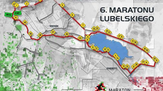 6. Maraton Lubelski. Trasa biegu, utrudnienia w ruchu dla kierowców 6. Maraton Lubelski. Trasa biegu, utrudnienia w ruchu dla kierowców