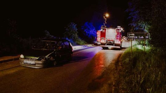 Zderzenie samochodów w miejscowości Łucka