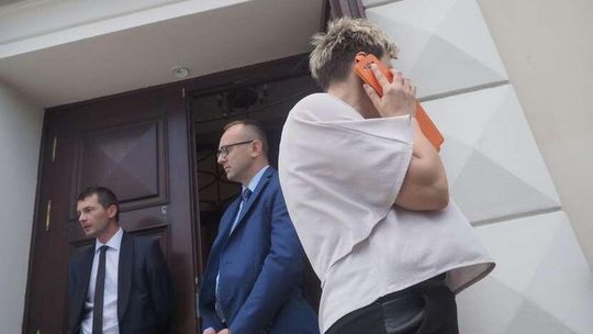 Pikieta przed spotkaniem z premierem Morawieckim w Lublinie Pikieta przed spotkaniem z premierem Morawieckim w Lublinie