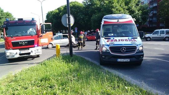 Wypadek na ulicy Choiny w Lublinie 