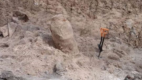 Niewybuch przy ul. Księżnej Izabeli w Puławach