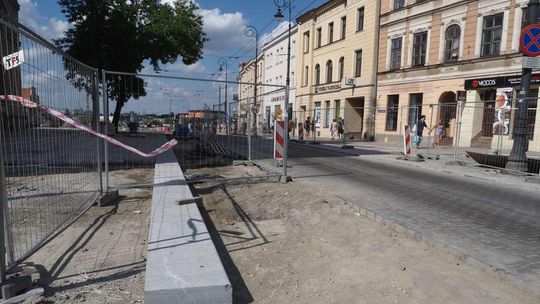 Plac Łokietka tuż przed zakończeniem przebudowy