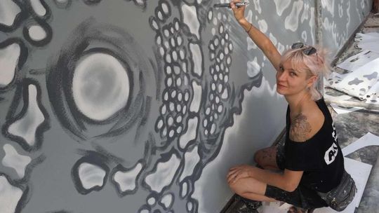 Nowy mural w Warsztatach Kultury