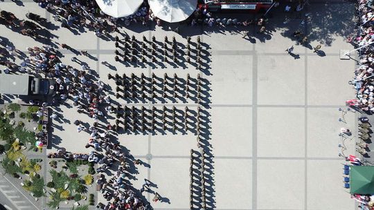 Przysięga żołnierzy WOT w Tomaszowie Lubelskim