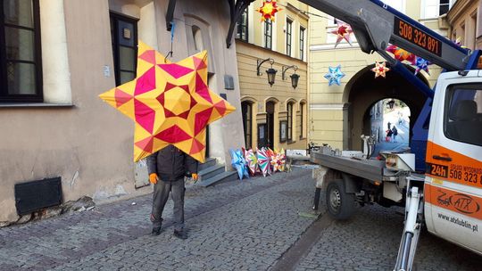 Świąteczne ozdoby na ul. Grodzkiej w Lublinie