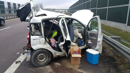 Wypadek na S12 w miejscowości Wierzchowiska Drugie