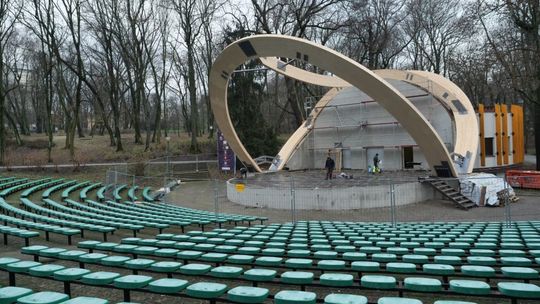 Muszla koncertowa w Ogrodzie Saskim w remoncie