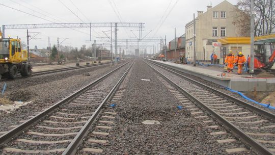 Prace na stacji kolejowej w Dęblinie