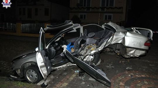 Wypadek w Łukowej: 21-latek miał sporo szczęścia