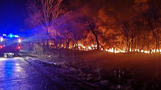 Serniki: Pożar składowiska opon