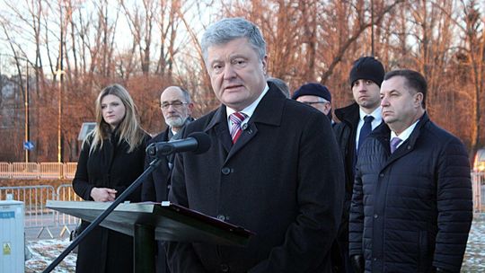 Poroszenko symbolicznie rozpoczął budowę pomnika ks. Kowcza