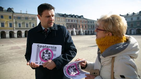 Protest przeciwko spalarni w Zamościu