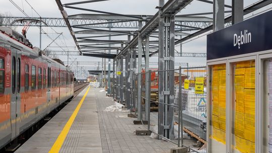 Stacja Dęblin w trakcie modernizacji. Styczeń 2019