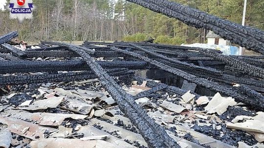 Pożar w miejscowości Ciotusza Stara