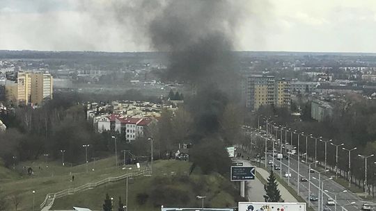 Pożar przy ul. Zana w Lublinie