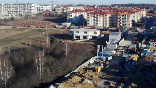 Samochód zablokował ul. Berylową w Lublinie