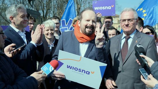 Robert Biedroń w Lublinie. Zaprezentował kandydatów do Europarlamentu