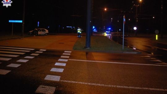 Wypadek na rondzie J. Krupskiego w Lublinie
