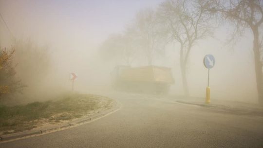 Maków Mazowiecki: Burza piaskowa