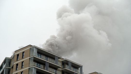 Ul. Paganiniego: Pożar w bloku na Czechowie