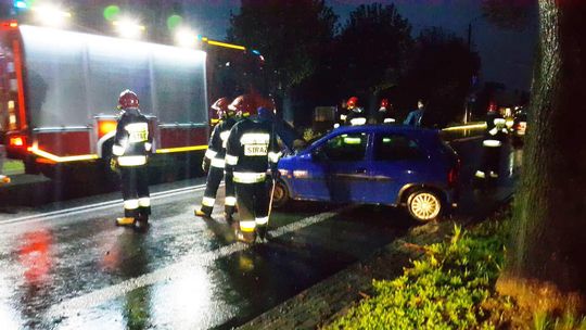 Wypadek w Kraśniku. Zderzyły się opel i BMW