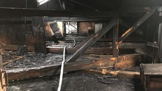 Pożar przy ul. Spokojniej w Lublinie