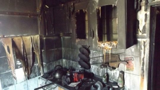 Pożar w miejscowości Glinnik