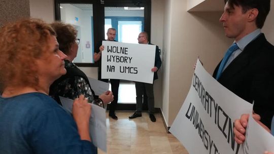 Protest w rektoracie UMCS