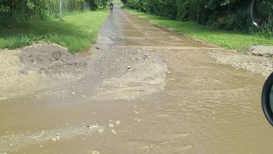 Po burzy w miejscowości Czarnystok