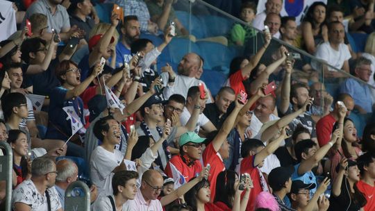 Kibice na meczu MŚ U-20: Korea Południowa - Ekwador